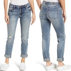 Kut from the Kloth Blue Boyfriend Jeans with Relaxed Fit